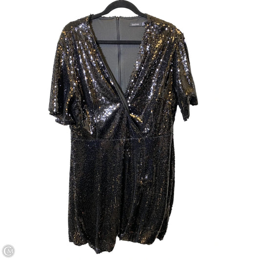 Dress Casual Short By Boohoo Boutique In Black, Size: 16