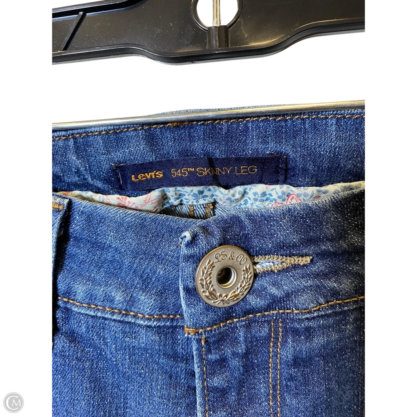 Jeans Skinny By Levis In Blue Denim, Size: 6