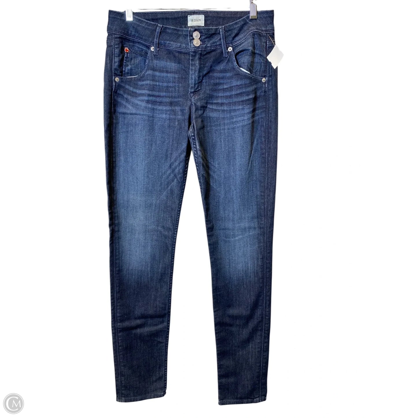 Jeans Skinny By Hudson In Blue Denim, Size: 8