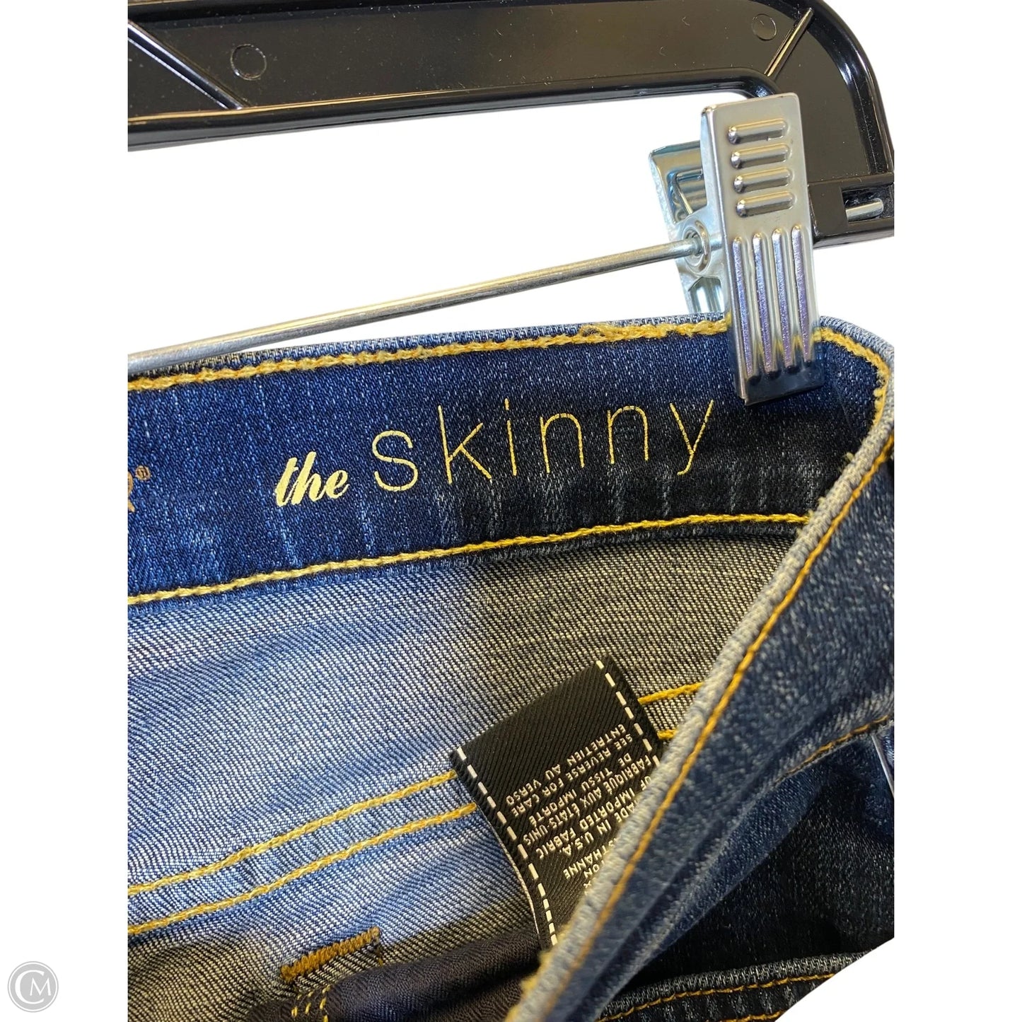 Jeans Skinny By 7 For All Mankind In Blue Denim, Size: 8