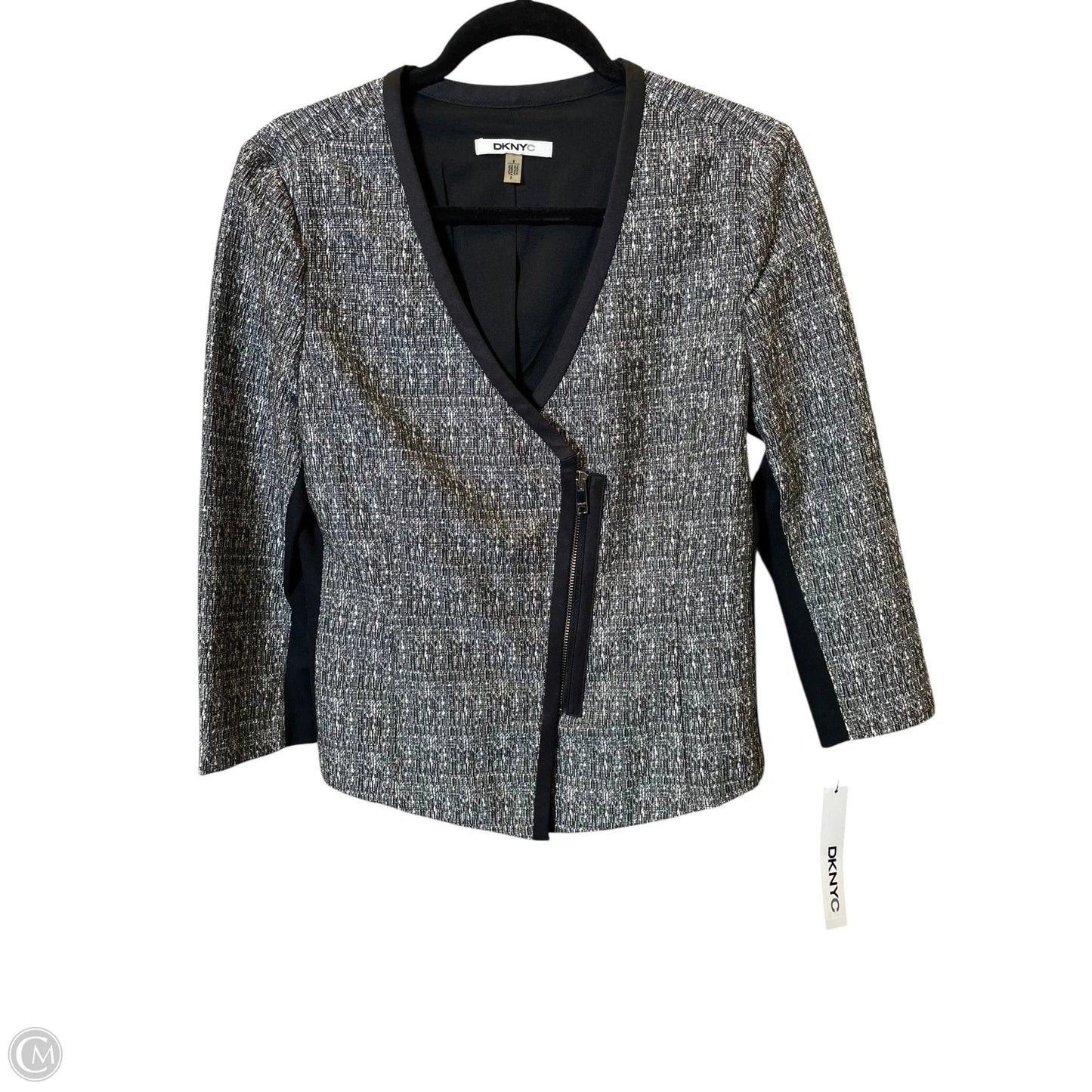 Blazer By Dkny In Black & White, Size: 6