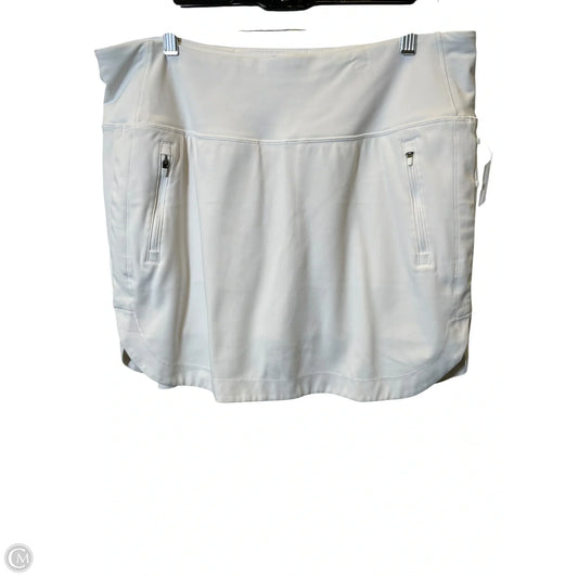 Athletic Skort By Athleta In White, Size: Xl