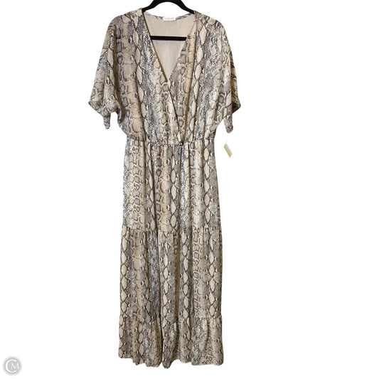 Dress Casual Maxi By Clothes Mentor In Animal Print, Size: L