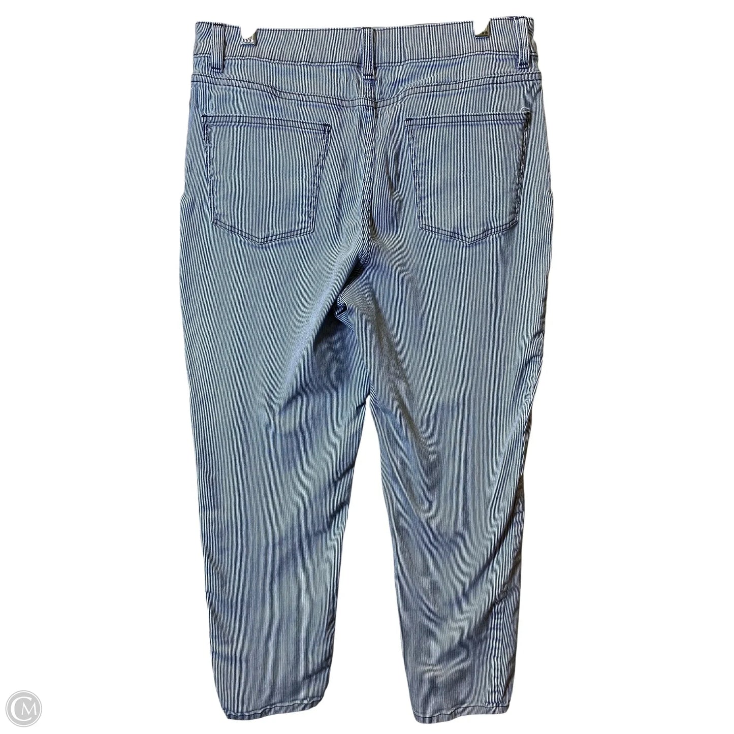 Jeans Skinny By Talbots In Striped Pattern, Size: 12