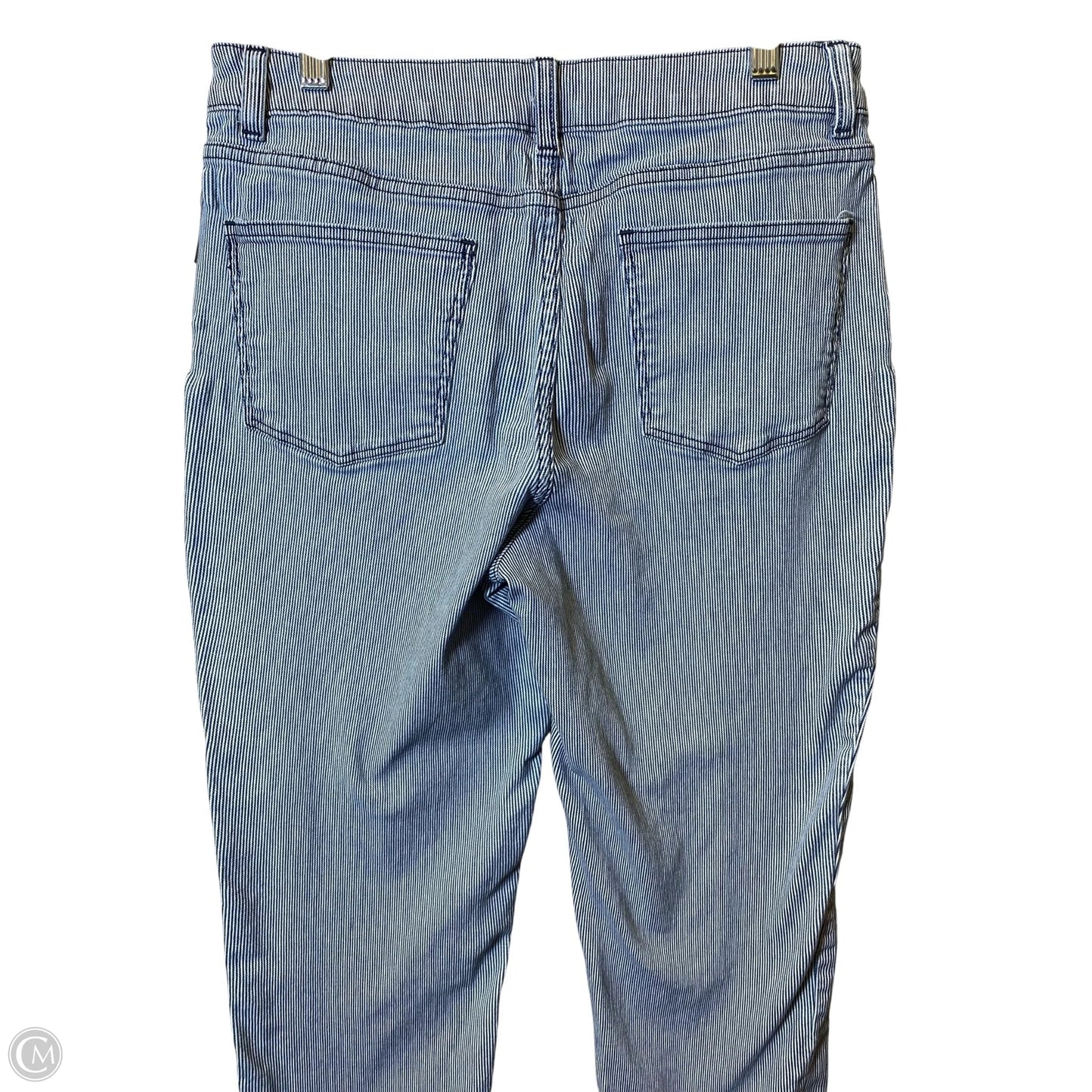 Jeans Skinny By Talbots In Striped Pattern, Size: 12