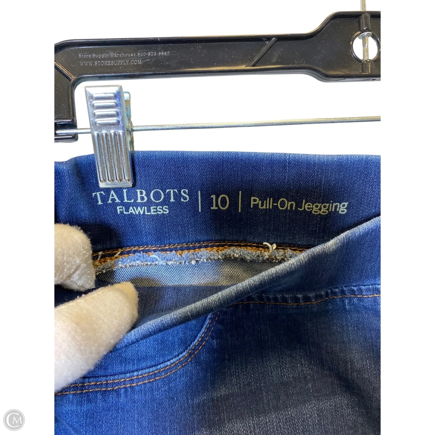 Jeans Skinny By Talbots In Blue Denim, Size: 10