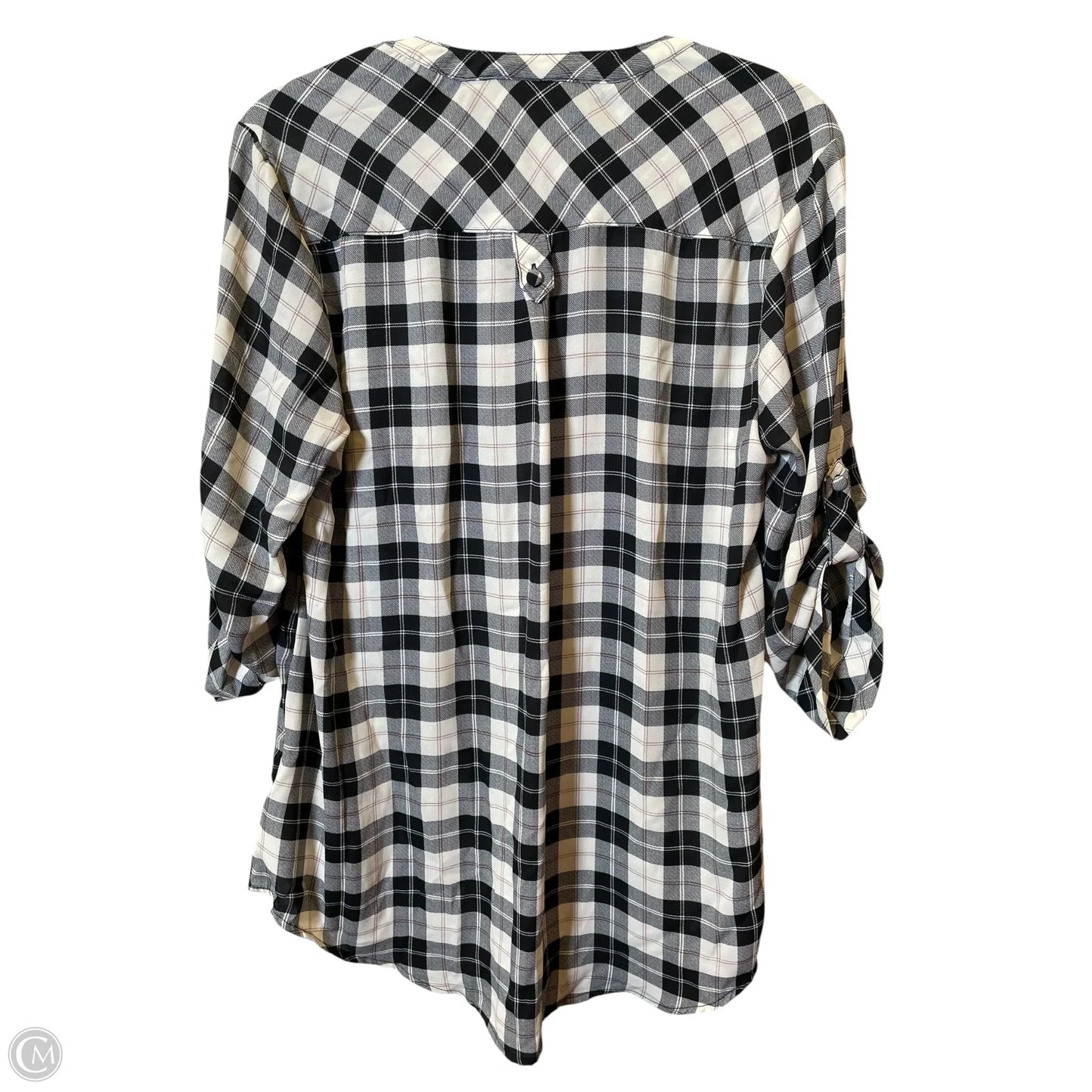 Top 3/4 Sleeve By Torrid In Multi-colored, Size: M