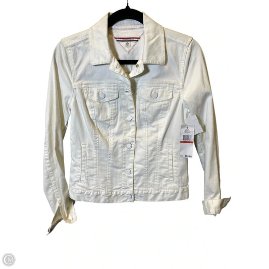 Jacket Denim By Tommy Hilfiger In White, Size: Xs
