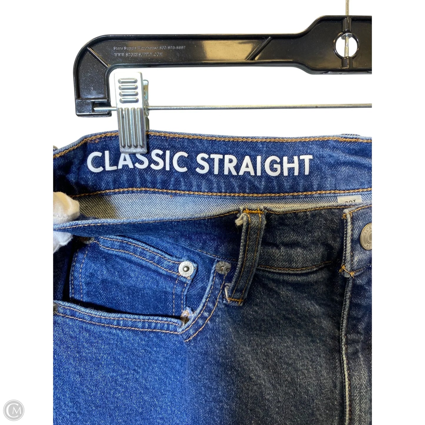 Jeans Straight By J. Crew In Blue Denim, Size: 10