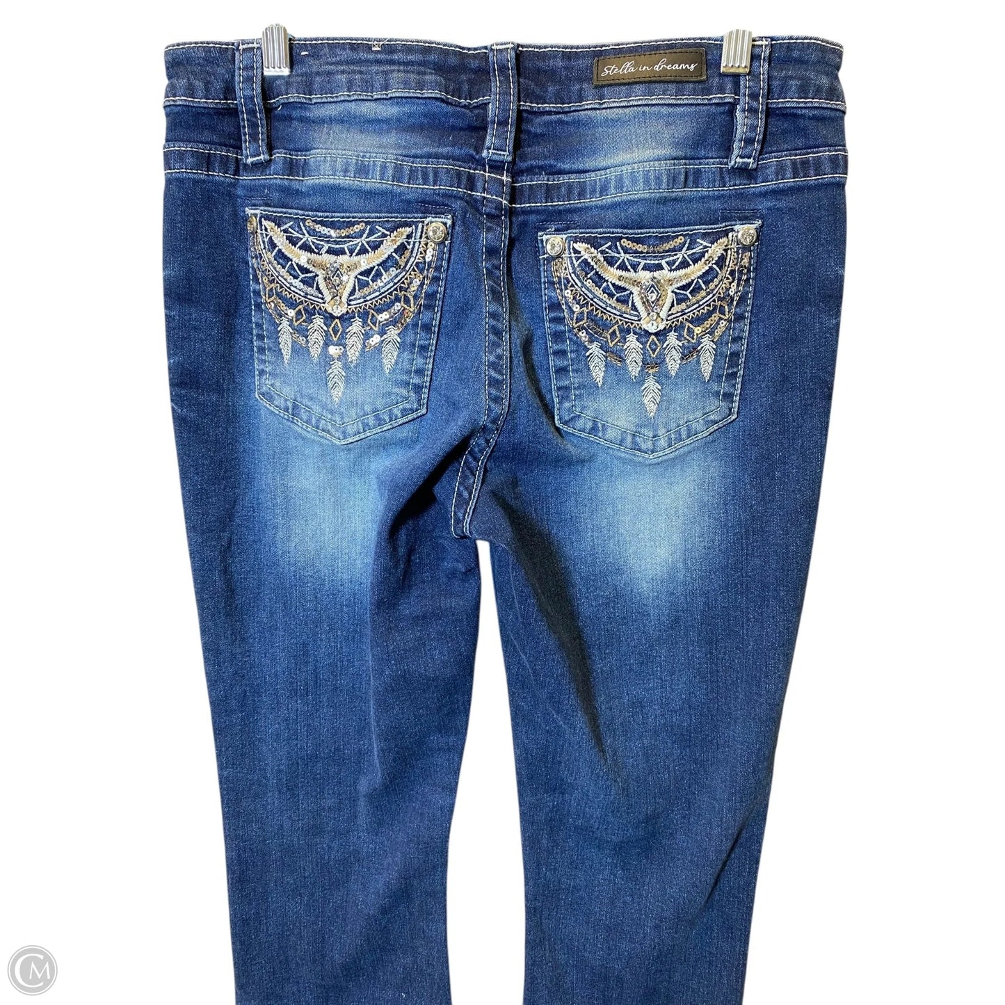 Jeans Flared By Clothes Mentor In Blue Denim, Size: 14