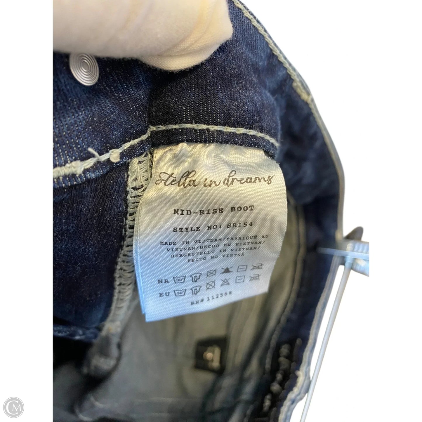 Jeans Flared By Clothes Mentor In Blue Denim, Size: 14