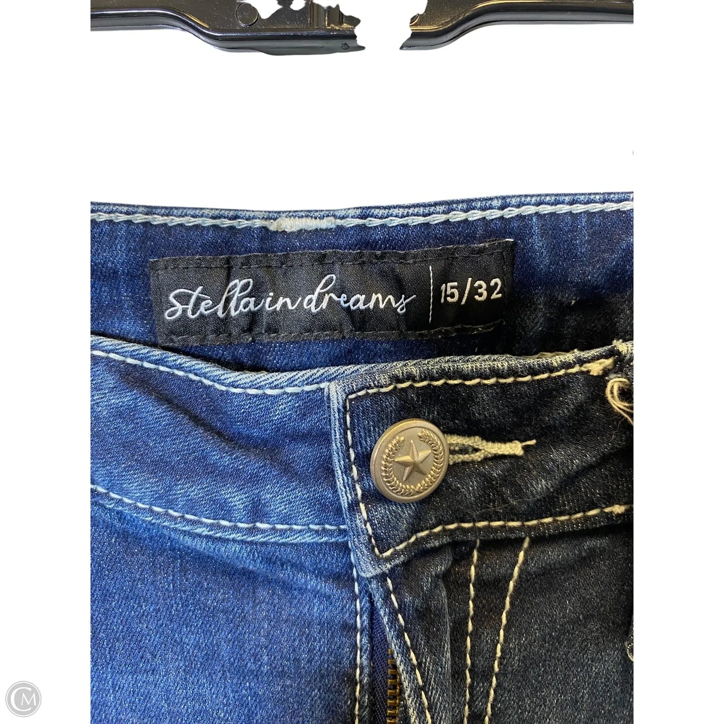 Jeans Flared By Clothes Mentor In Blue Denim, Size: 14