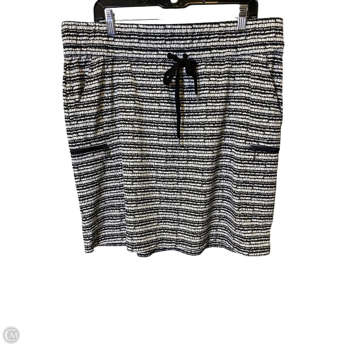 Athletic Skirt By Talbots In Black & White, Size: 1x