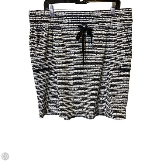 Athletic Skirt By Talbots In Black & White, Size: 1x