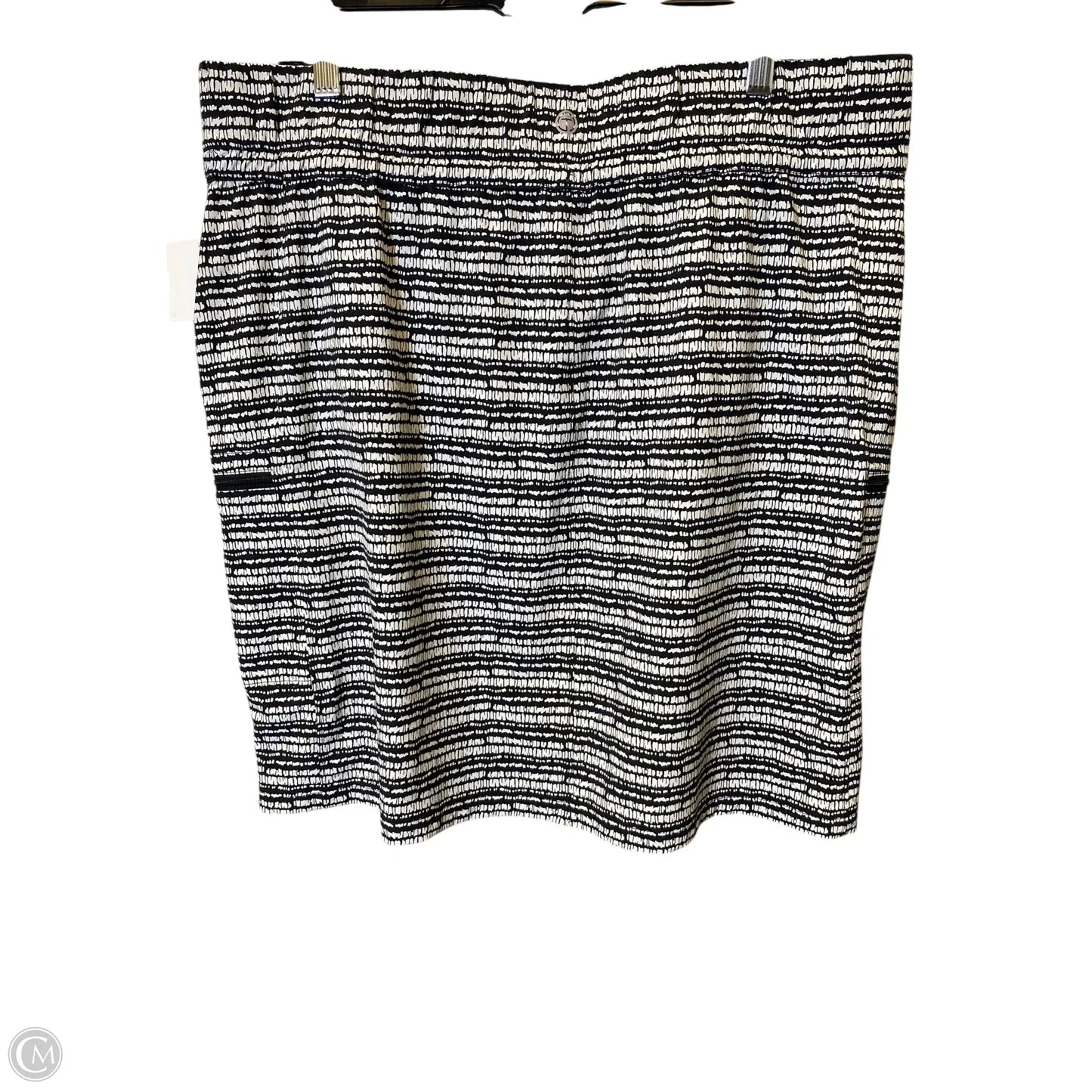 Athletic Skirt By Talbots In Black & White, Size: 1x