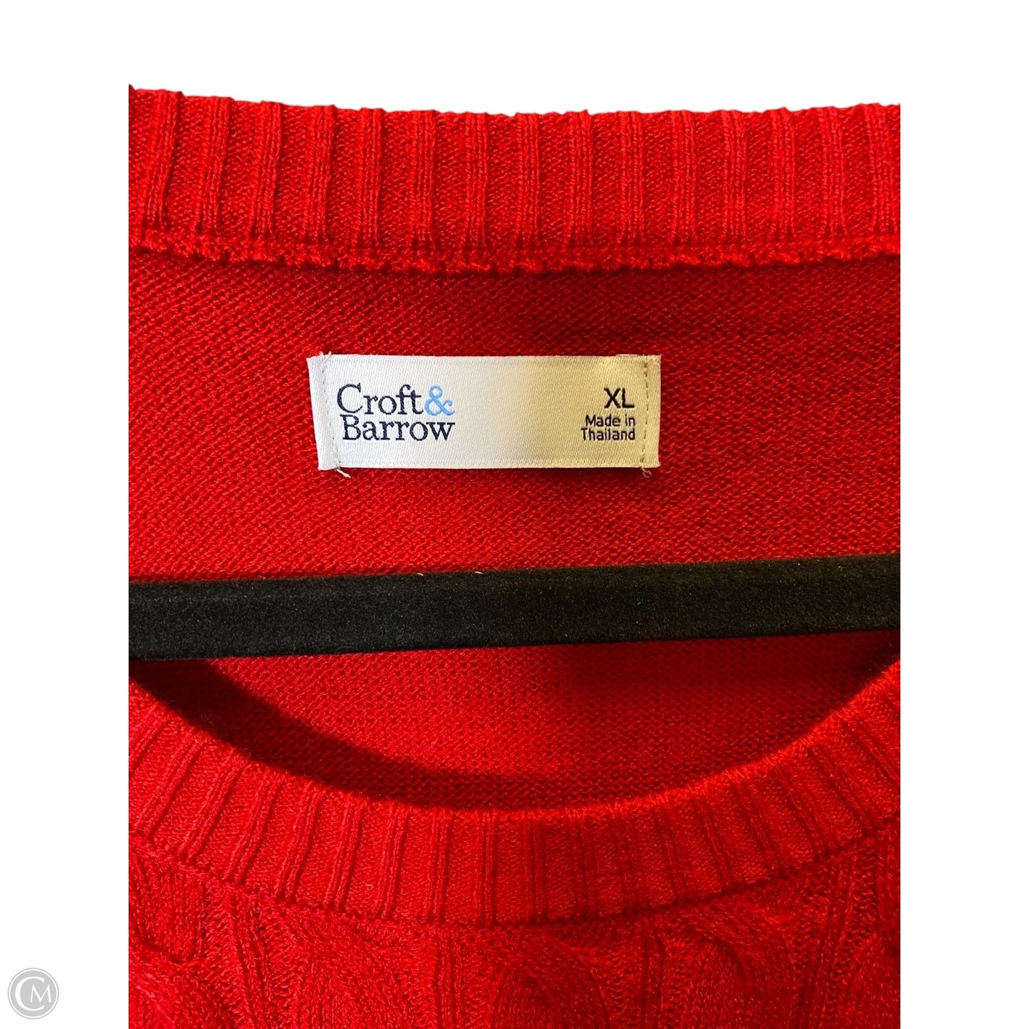 Sweater By Croft And Barrow In Red, Size: Xl