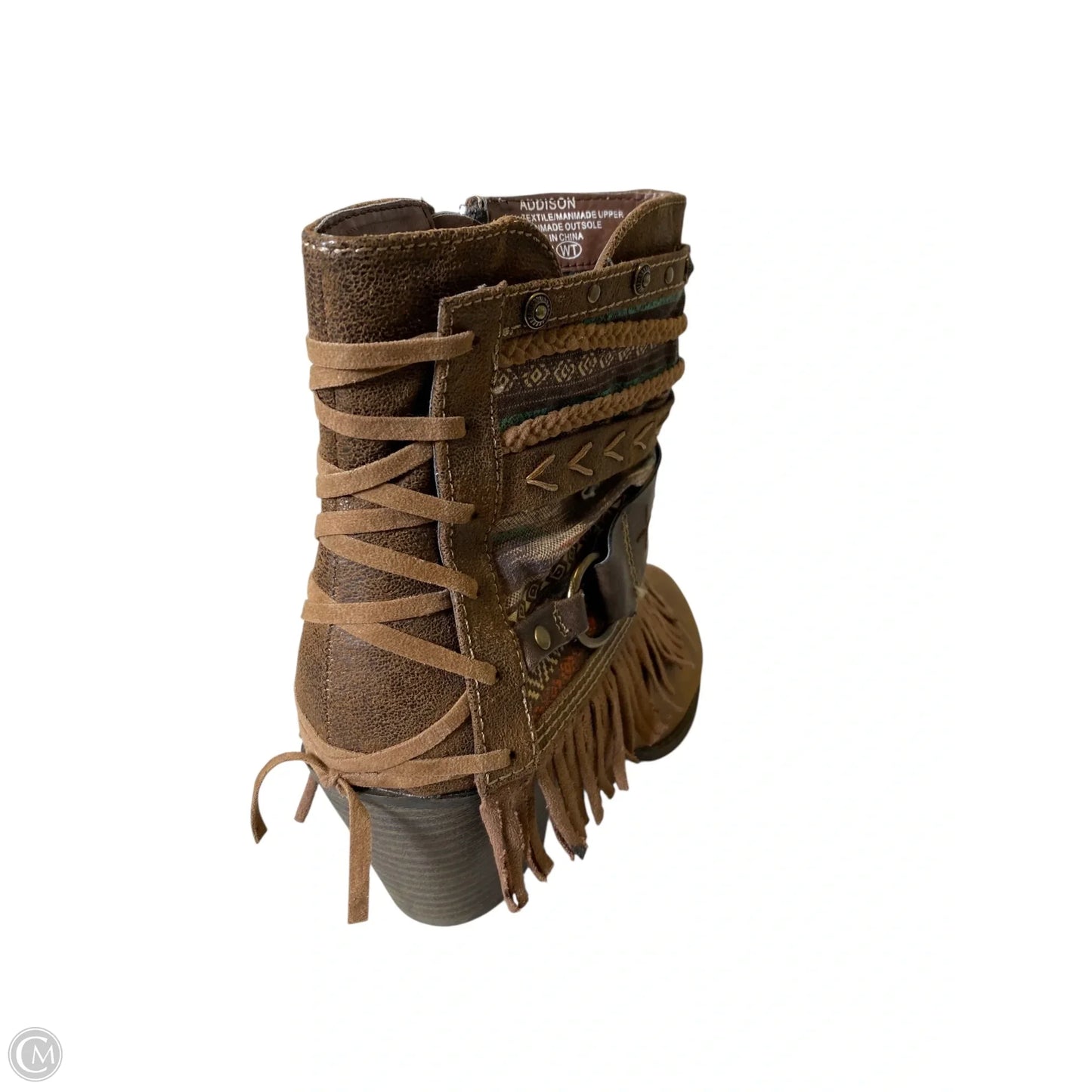 Boots Ankle Flats By Jelly Pop In Multi-colored, Size: 7.5