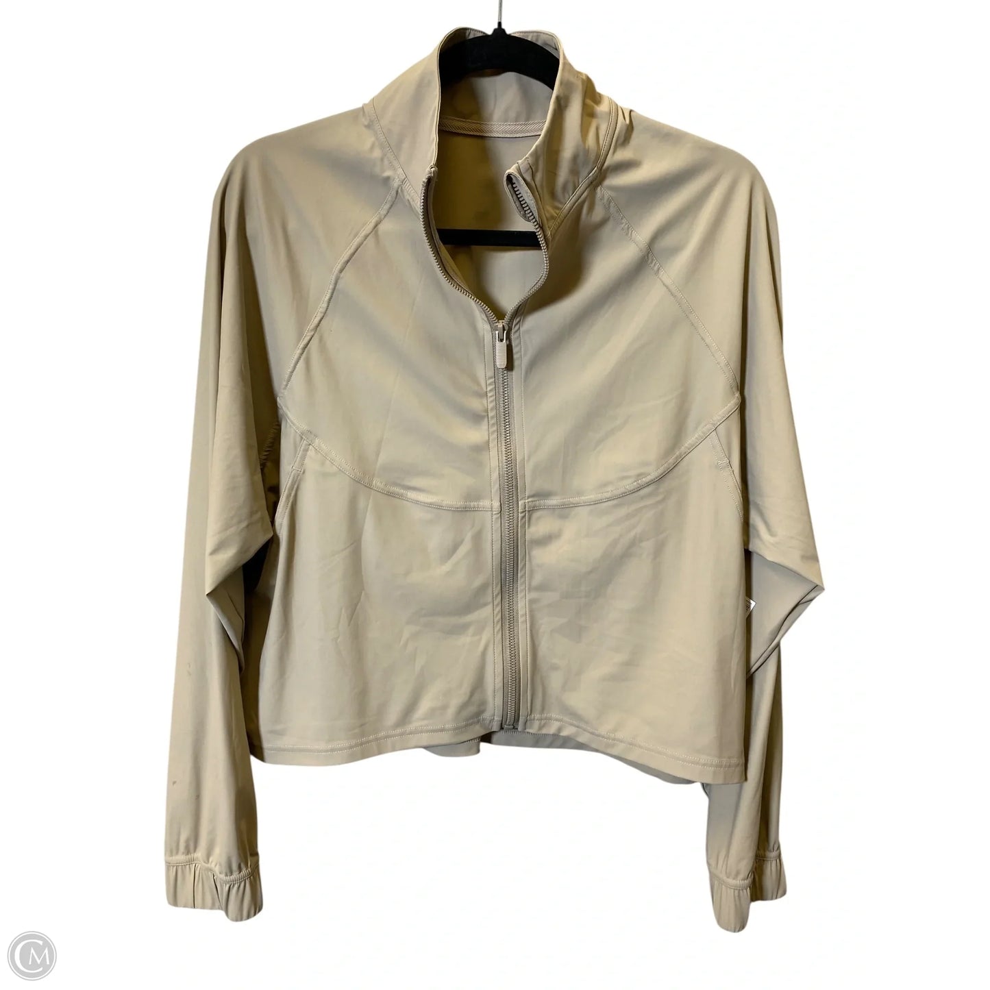 Athletic Jacket By Clothes Mentor In Beige, Size: 8