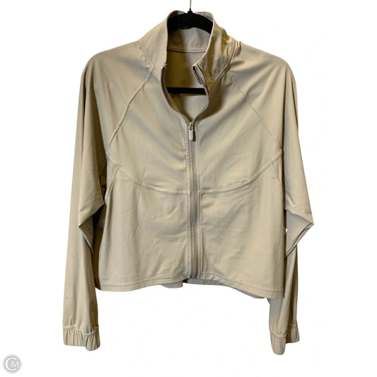 Athletic Jacket By Clothes Mentor In Beige, Size: 8