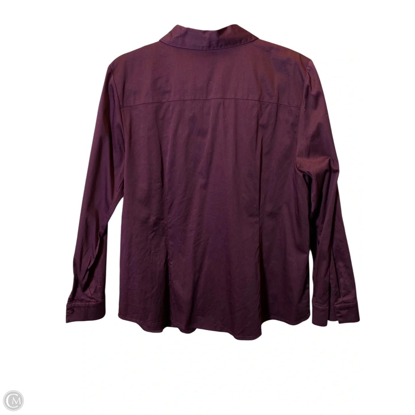 Top Long Sleeve By Chicos In Maroon, Size: L