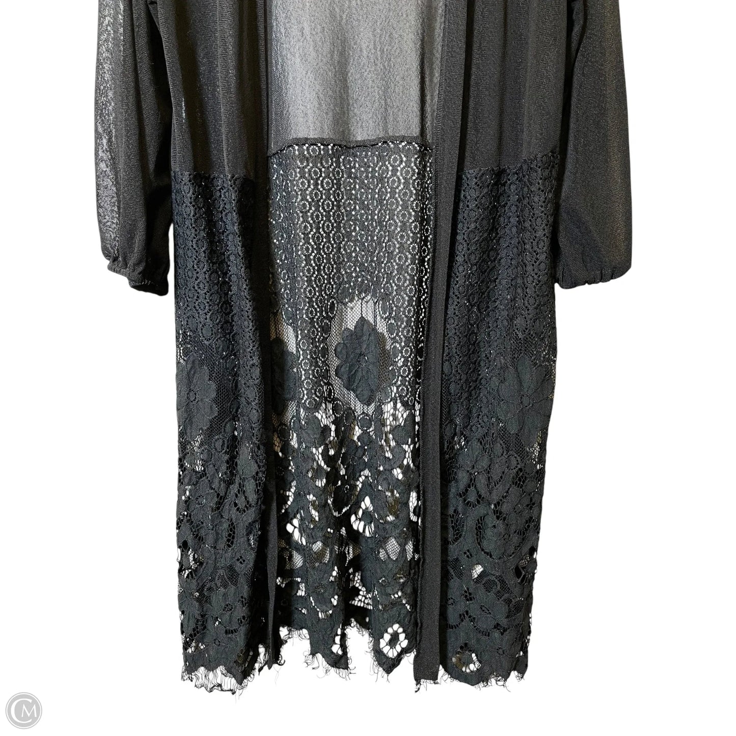 Kimono By Clothes Mentor In Black, Size: M