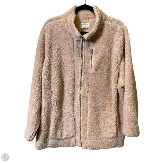 Jacket Faux Fur & Sherpa By Clothes Mentor In Pink, Size: 3x