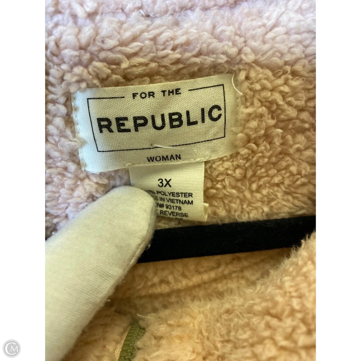 Jacket Faux Fur & Sherpa By Clothes Mentor In Pink, Size: 3x
