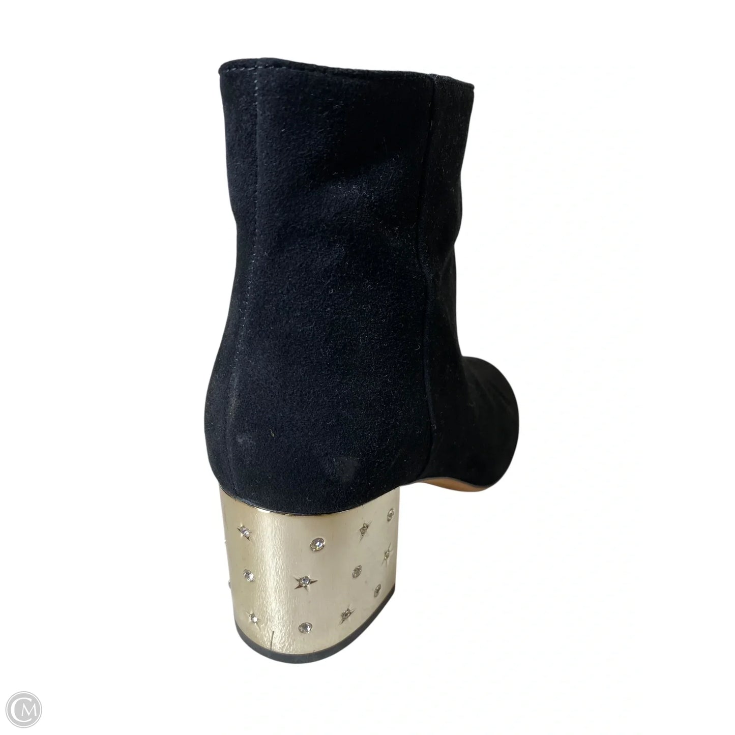 Boots Designer By Kate Spade In Black & Gold, Size: 7