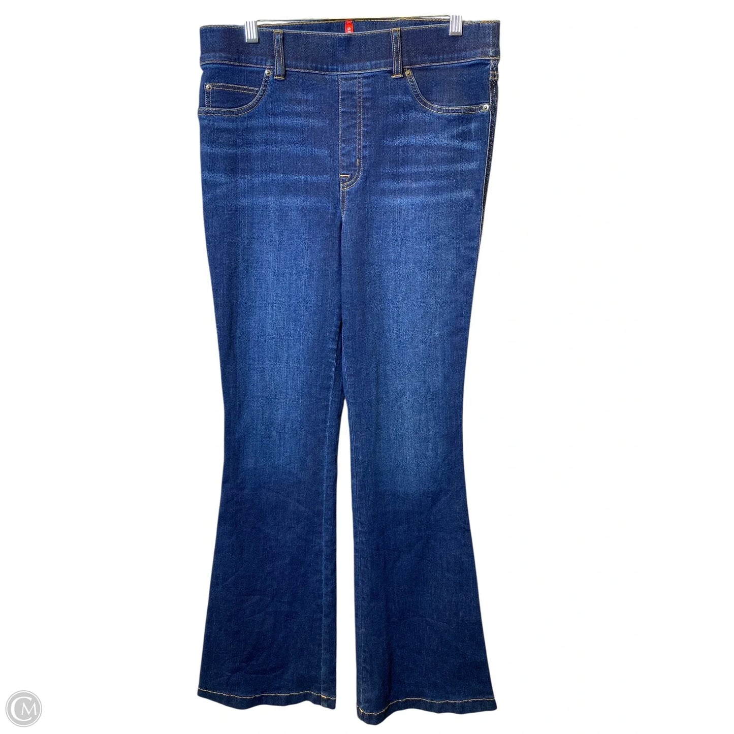 Jeans Flared By Spanx In Blue Denim, Size: L