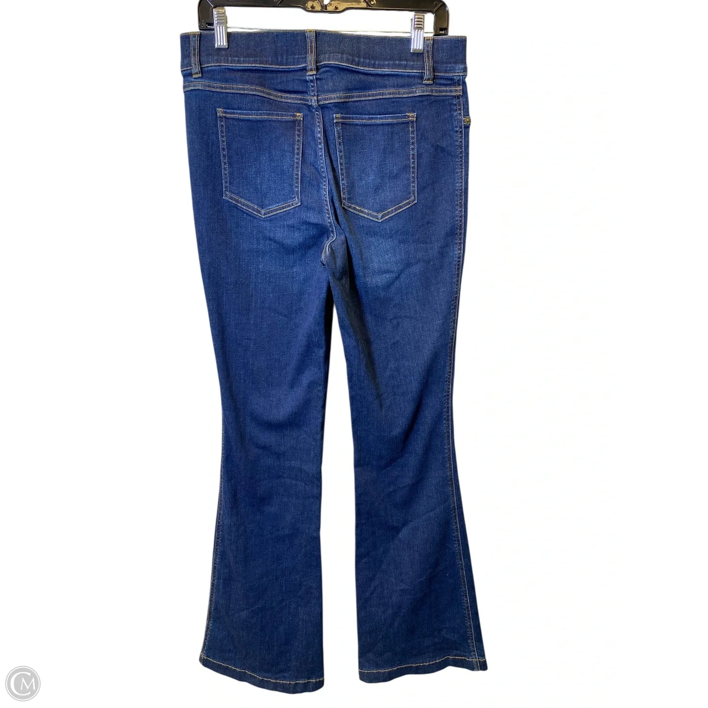 Jeans Flared By Spanx In Blue Denim, Size: L