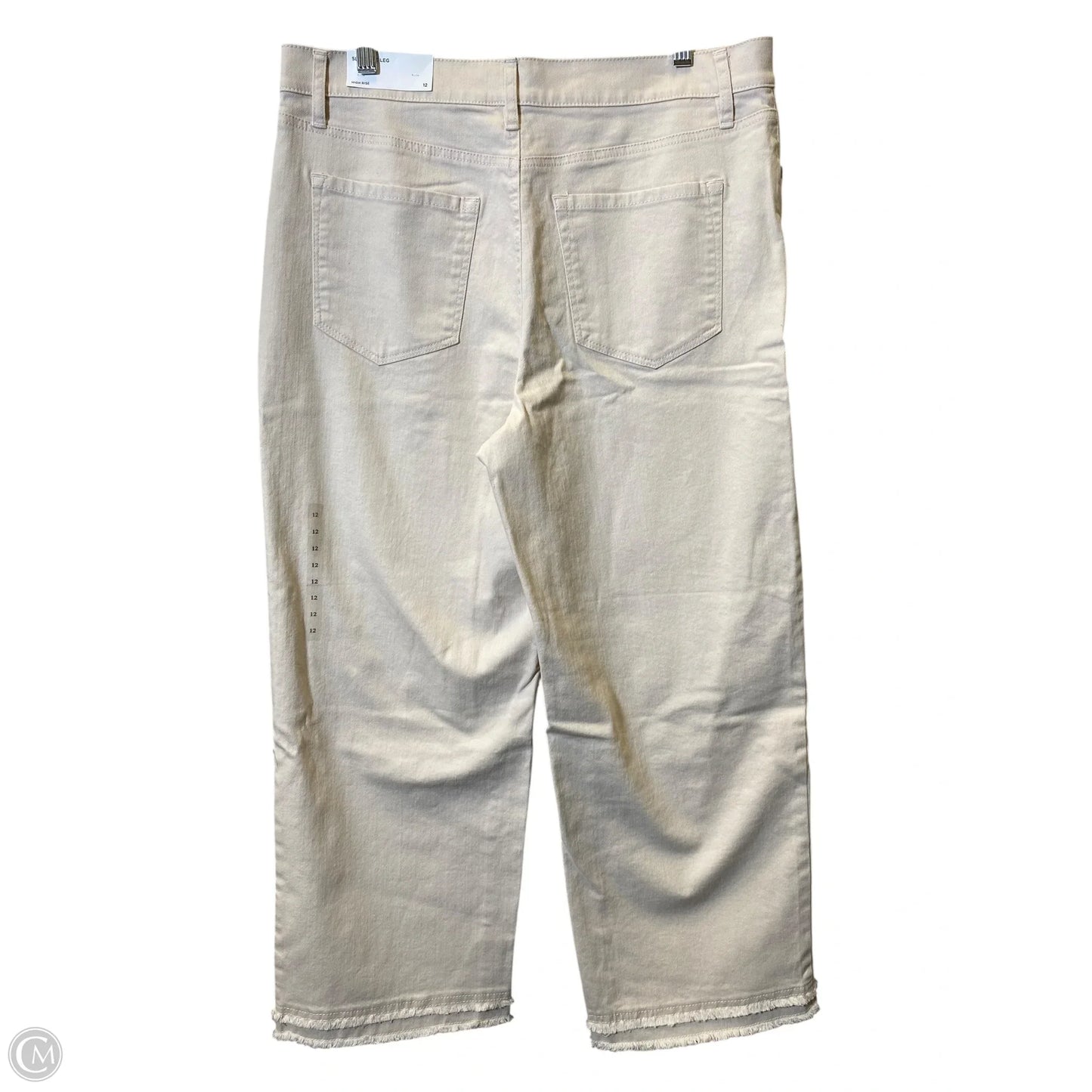Jeans Wide Leg By Loft In Cream, Size: 12
