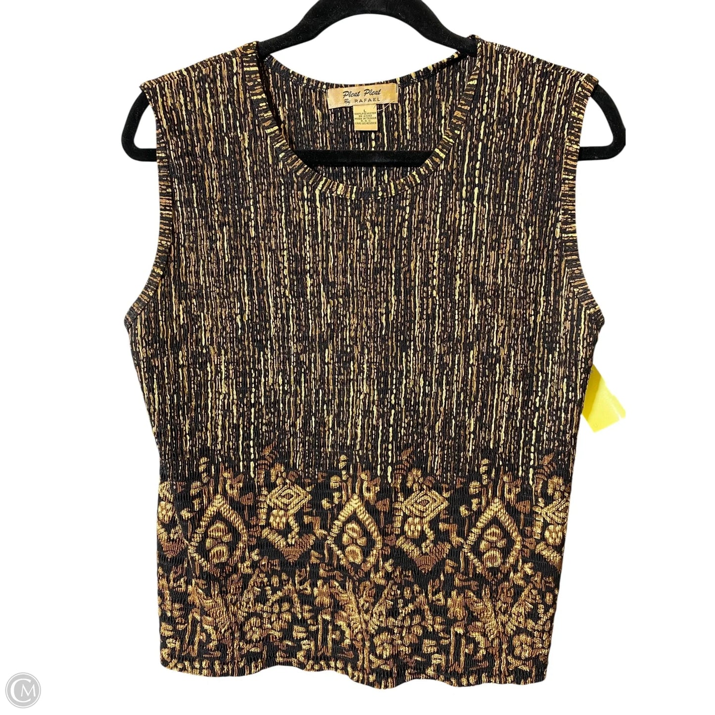 Skirt Set 2pc By Clothes Mentor In Black & Gold, Size: M