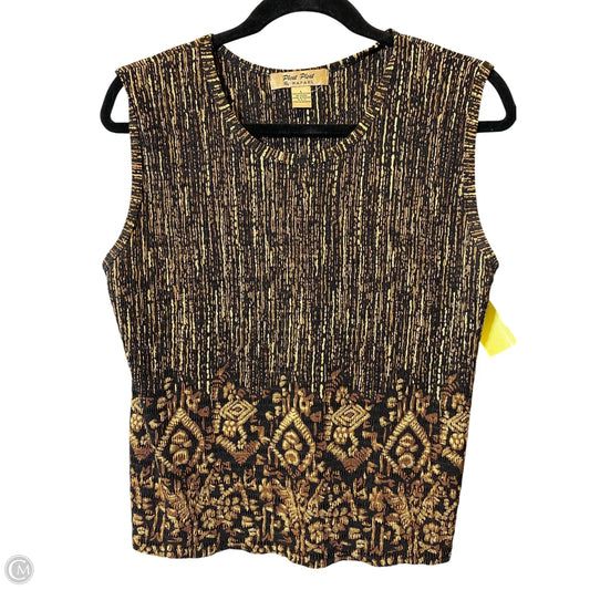 Skirt Set 2pc By Clothes Mentor In Black & Gold, Size: M