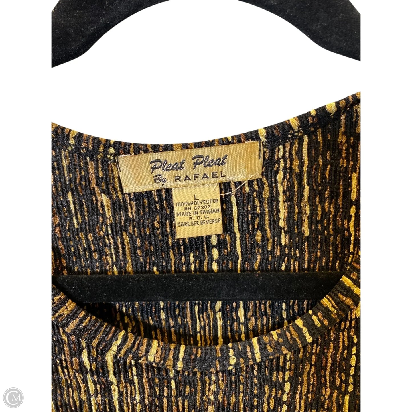 Skirt Set 2pc By Clothes Mentor In Black & Gold, Size: M