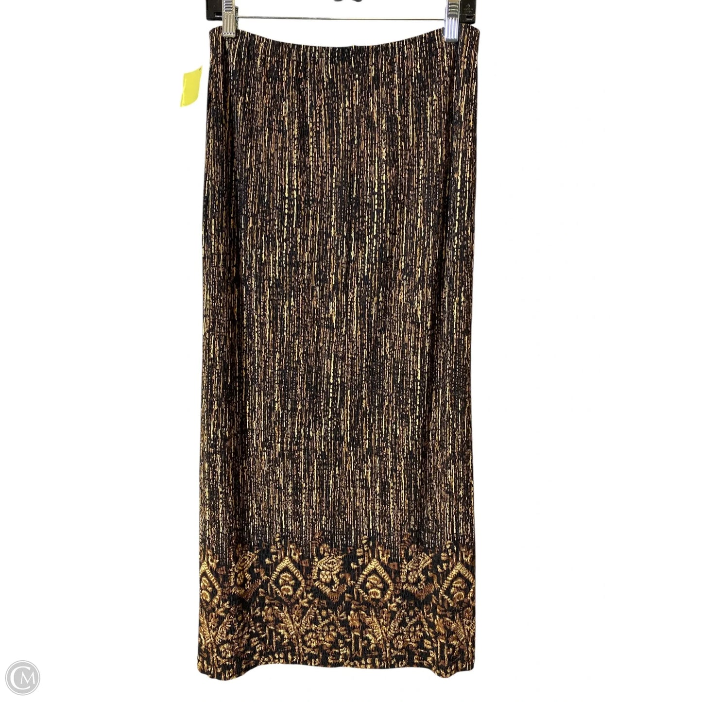 Skirt Set 2pc By Clothes Mentor In Black & Gold, Size: M