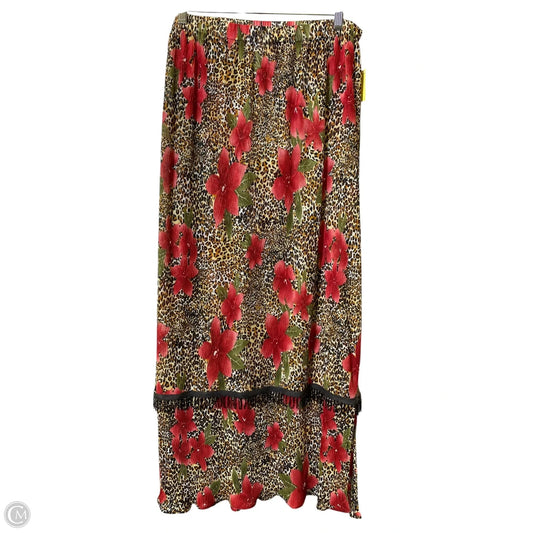 Skirt Maxi By Clothes Mentor In Animal Print, Size: 12