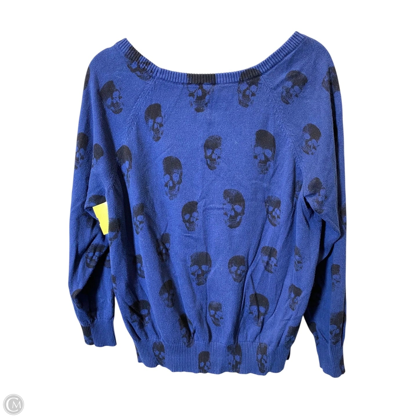 Sweater By Torrid In Black & Blue, Size: 1x