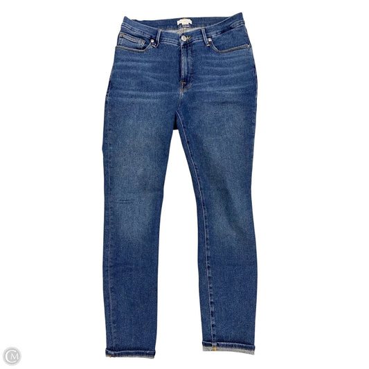 Jeans Skinny By Good American In Blue Denim, Size: 8