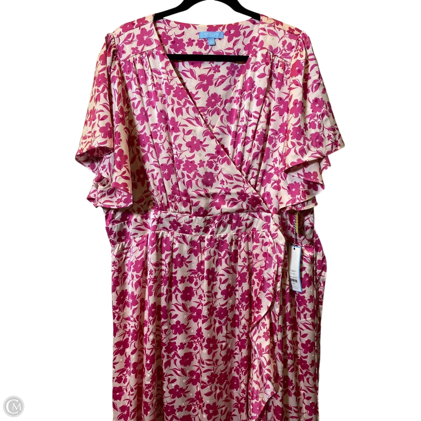Dress Casual Maxi By Draper James In Pink & Tan, Size: 2x