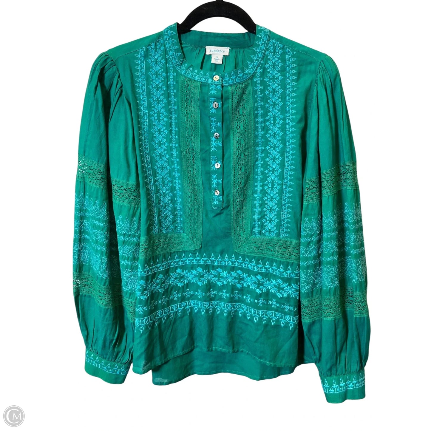 Top Long Sleeve By Sundance In Green, Size: S