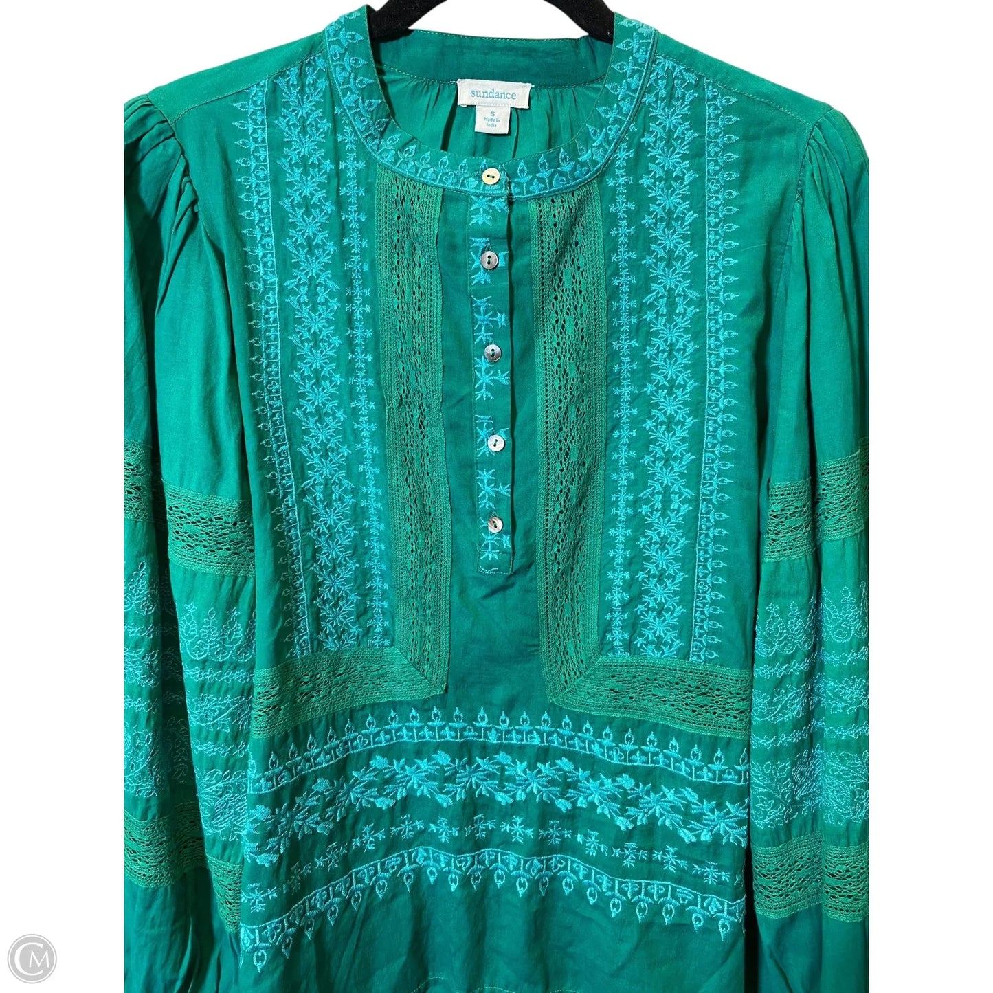 Top Long Sleeve By Sundance In Green, Size: S