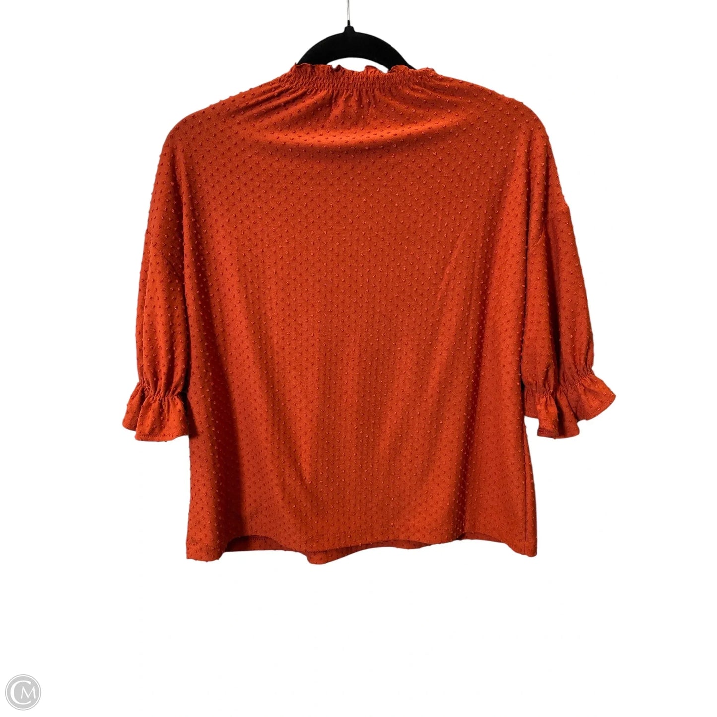 Top 3/4 Sleeve By Madewell In Orange, Size: S