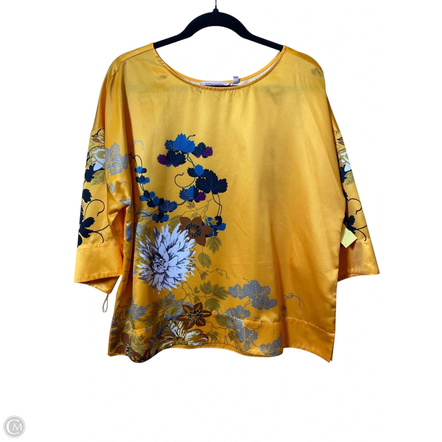 Top Short Sleeve By Soft Surroundings In Multi-colored, Size: L