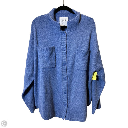Sweater Cardigan By Aerie In Blue, Size: L