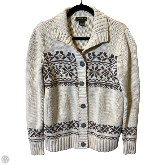 Sweater By Eddie Bauer In Cream, Size: L
