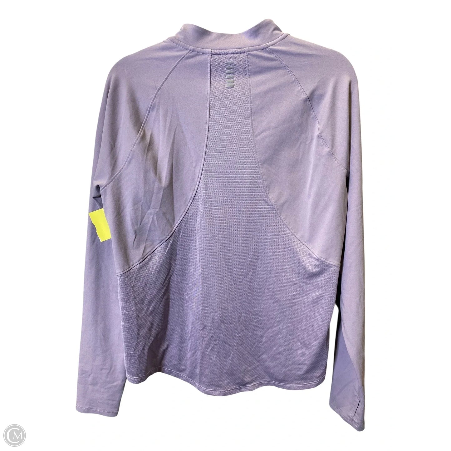 Athletic Top Long Sleeve Collar By Under Armour In Purple, Size: Xl