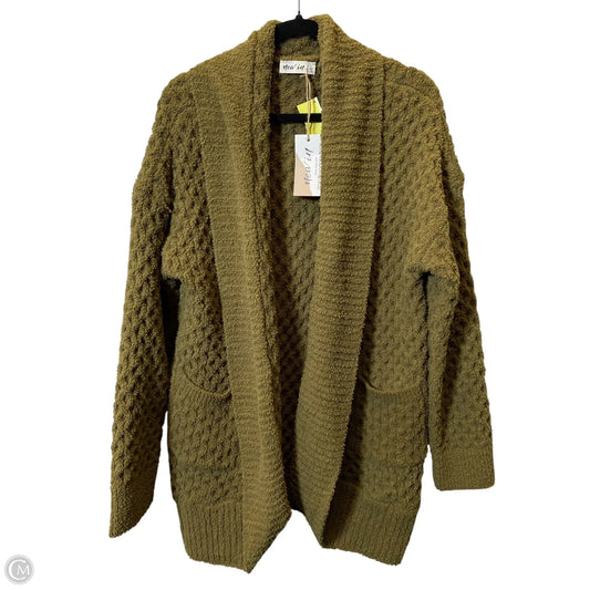 Sweater Cardigan By New In In Olive, Size: L