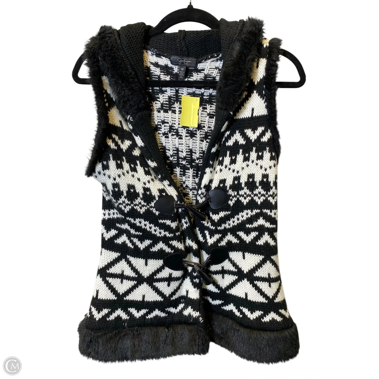 Vest Other By Jessica Simpson In Black & White, Size: M