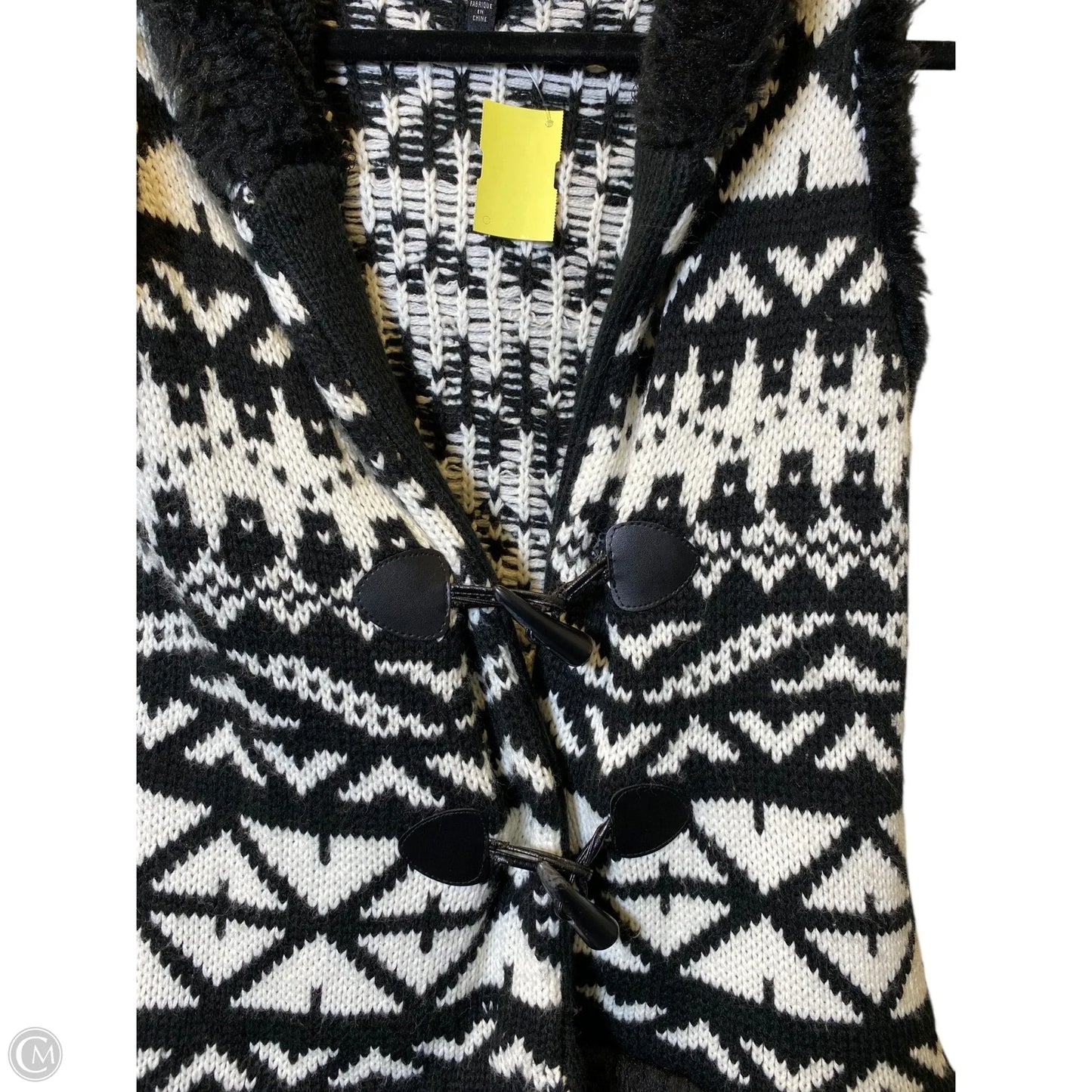 Vest Other By Jessica Simpson In Black & White, Size: M