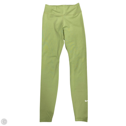 Athletic Leggings By Nike In Green, Size: S